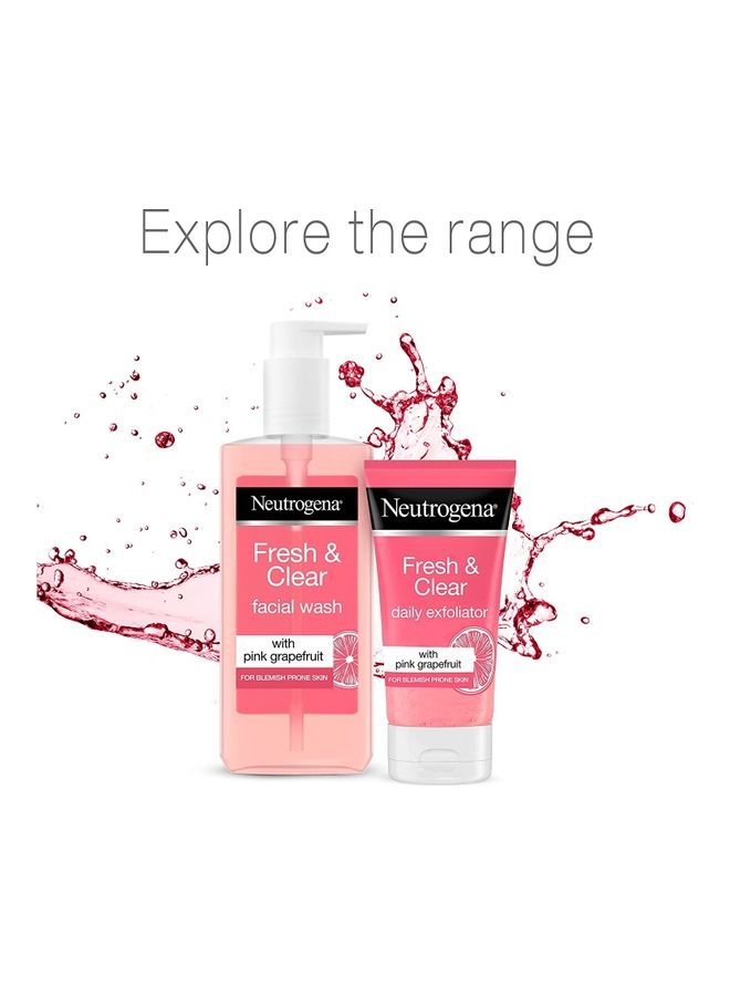 Fresh & Clear Facial Wash With Pink Grapefruit & Vitamin C Pink 200ml