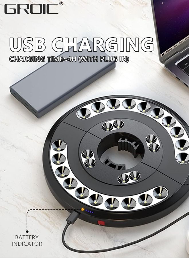 Camping Lamp, Outdoor Patio Umbrella Light 3 Brightness Modes Cordless 28 LED Lights-4 x AA Battery Operated,Umbrella Pole Light for Tent Umbrellas,Camping Tents or Outdoor Use, Umbrella Tent Lamp