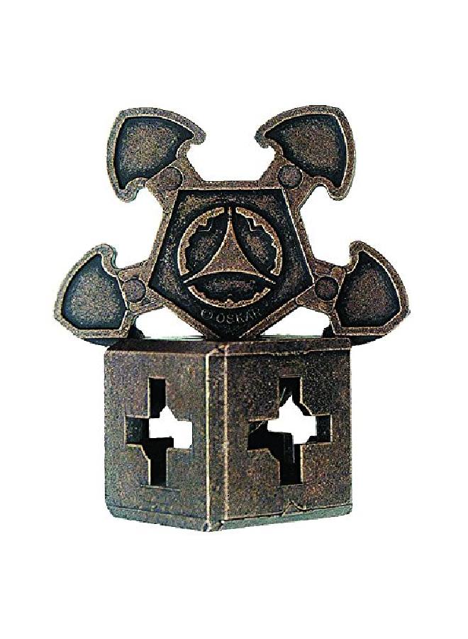 O'Gear Hanayama Cast Metal Brain Teaser Puzzle (Level 3) Puzzles For Kids & Adults Ages 12 & Up