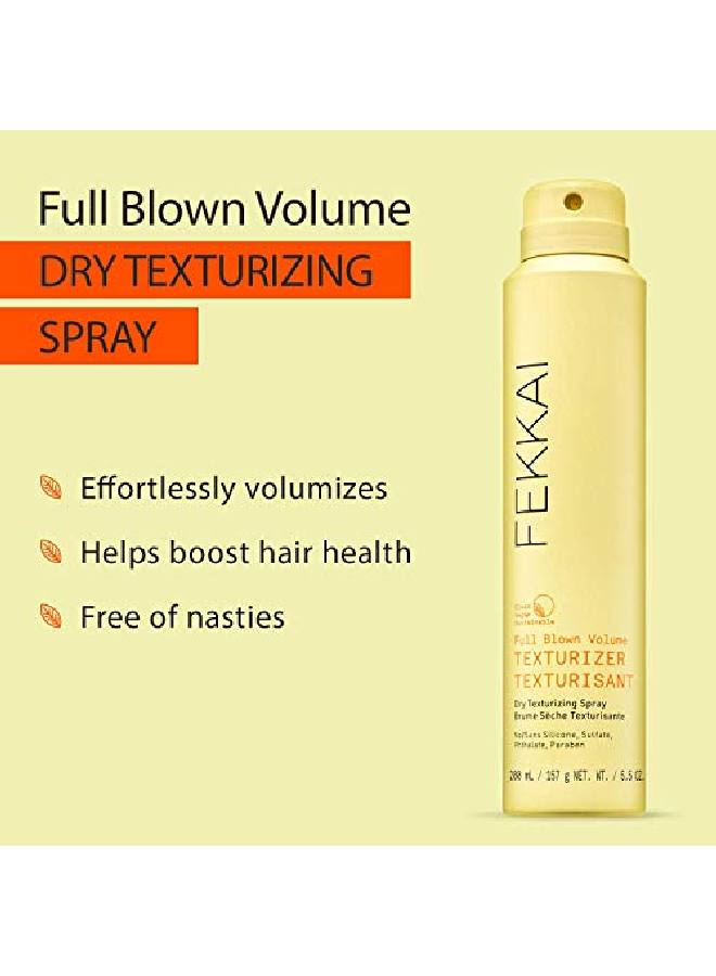 Full Blown Volume Dry Texturizing Spray ; Hair Volumizing Spray ; Thicker Fuller Hair ;  Clean Vegan Sulfate Free 5.5Oz