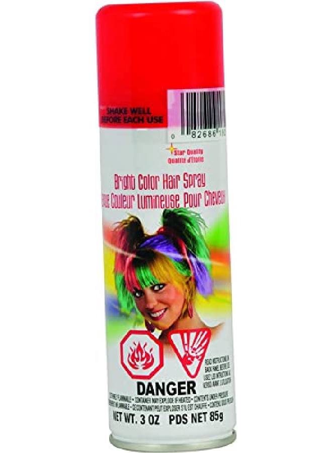 Bright Color Hairspray Red