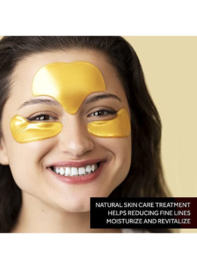 D Under Eye And Forehead Patches - 26 Pcs - Collagen And Hyaluronic Acid Pads That Helps Reducing Under Eye Puffiness, Wrinkles, And Dark Circles - No Artificial Fragrance Or Alcohol