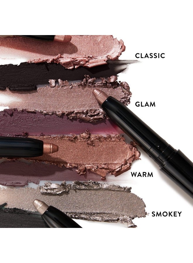 Swipenline Dualended Eyeshadow + Eyeliner Glam (Smokey Purple;Rich Plum) Cream Eyeshadow & Smooth Glide Eyeliner Waterproof & Creasefree Color