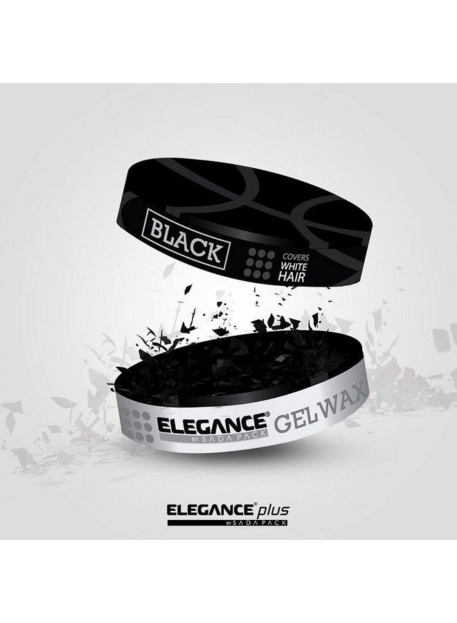 Black Color Hair Styling Gel Wax 4.93 Oz