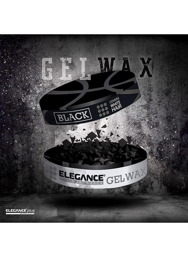 Black Color Hair Styling Gel Wax 4.93 Oz