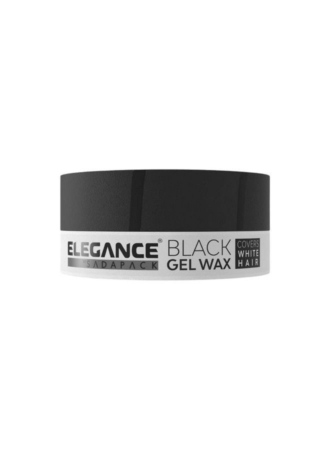 Black Color Hair Styling Gel Wax 4.93 Oz