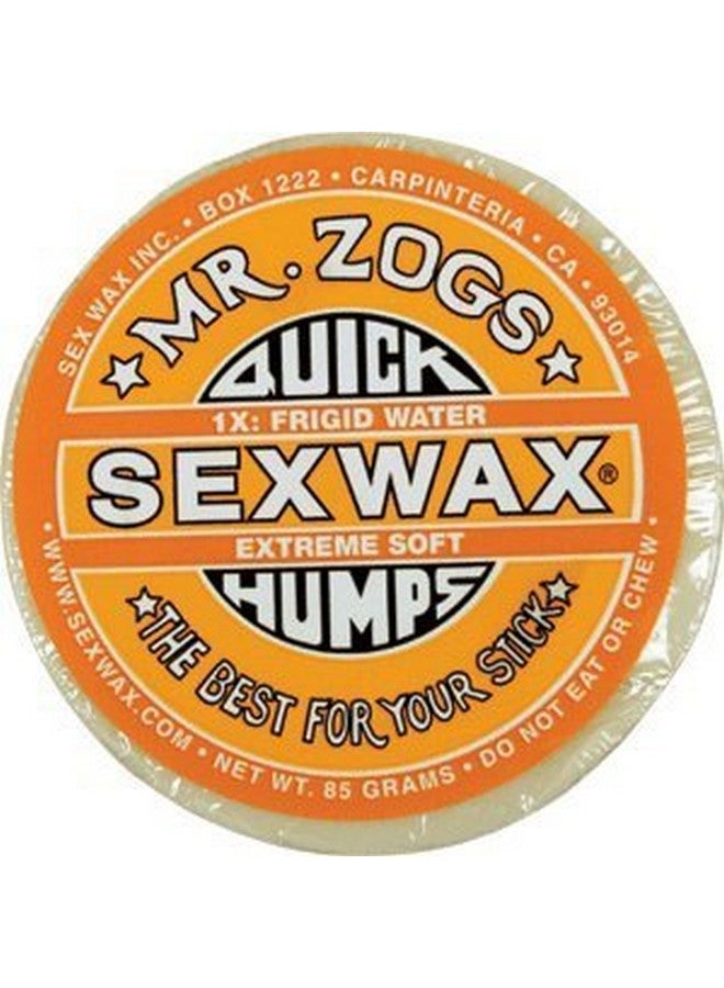 Quick Humps 1X Yellow Extreme Soft Single Bar Surf Wax