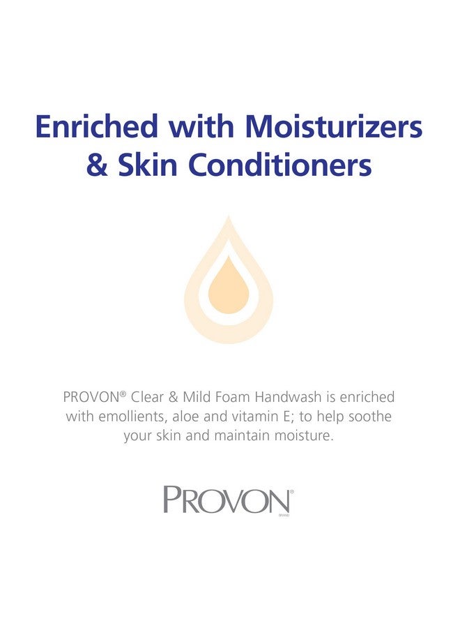 Rovon Ltx12 Clear And Mild Foam Handwash Ecologo Certified 1200 Ml Foam Soap Refill For Ltx12 Touchfree Dispenser (Pack Of 2) 194102