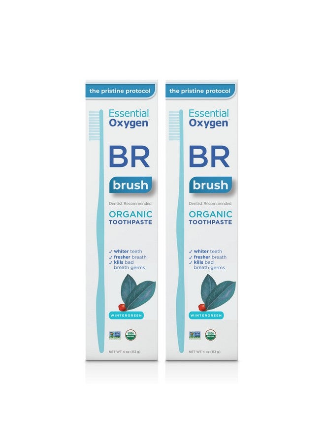 Br Organic Low Abrasion Toothpaste Wintergreen