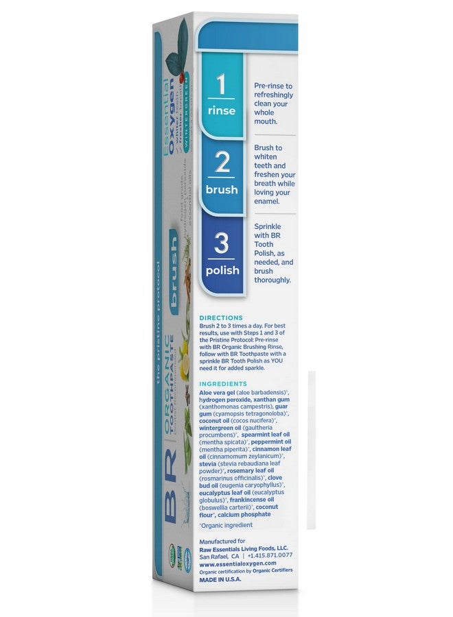 Br Organic Low Abrasion Toothpaste Wintergreen