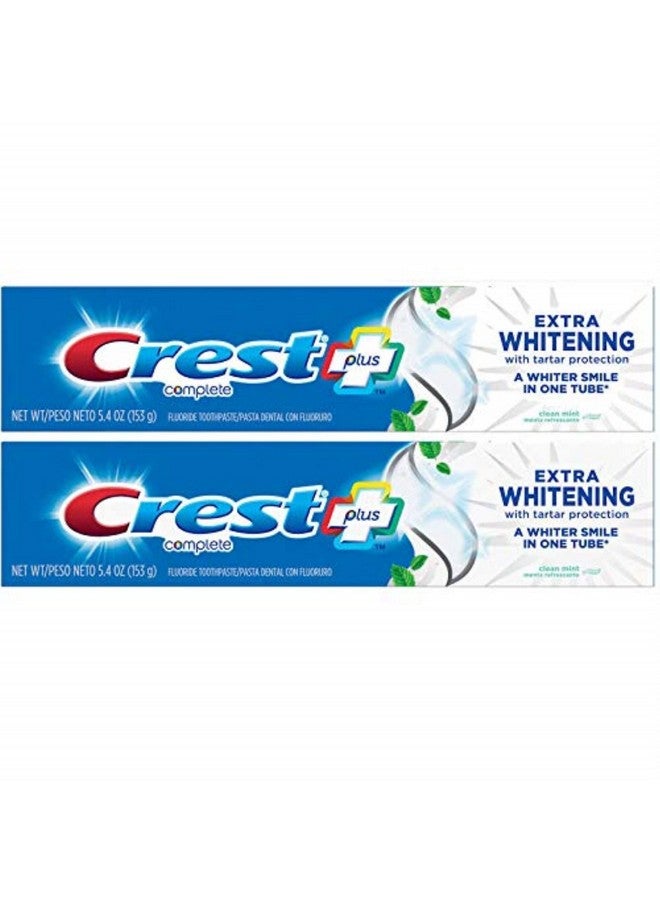 Rest Complete Extra Whitening Toothpaste With Tartar Protection Mint 5.4 Ounce (Pack Of 2)