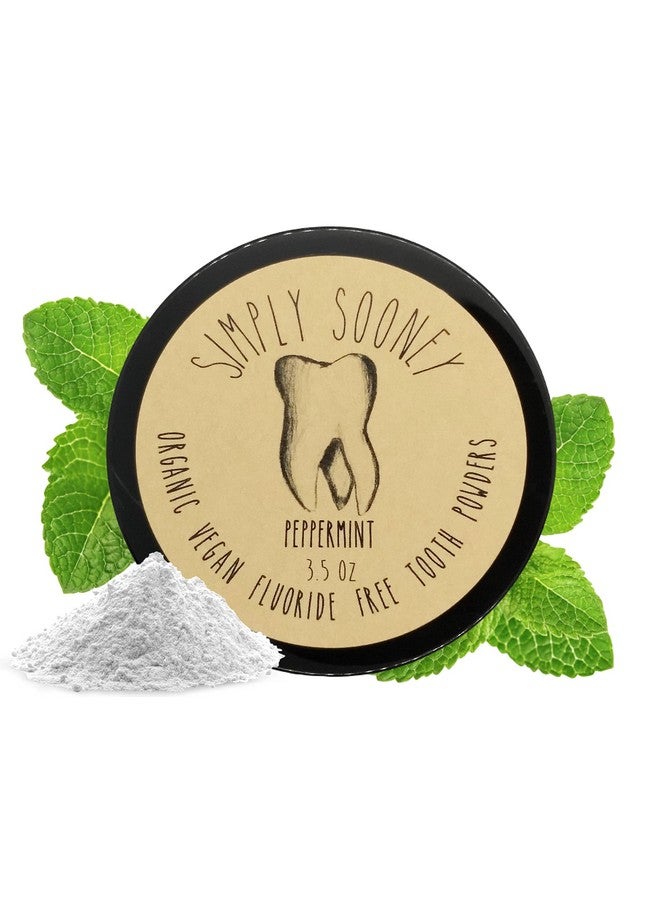 Organic Vegan Fluoride Free Remineralizing Tooth Powder Peppermint Formula Value Size Up To 6 Month Supply I Natural Whitening I Stronger Teeth