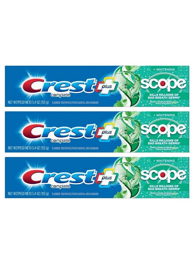 Rest Toothpaste Plus Scope Whitening Minty Fresh (Pack Of 3)