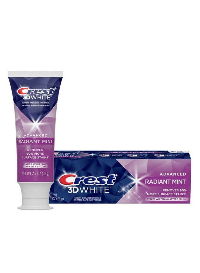 Rest 3D White Radiant Mint Teeth Whitening Toothpaste 2.7 Oz
