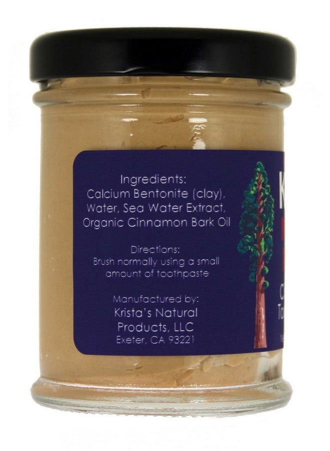 Organic Cinnamon Toothpaste Made By Krista'S Natural Products 75 G (2.6 Oz)