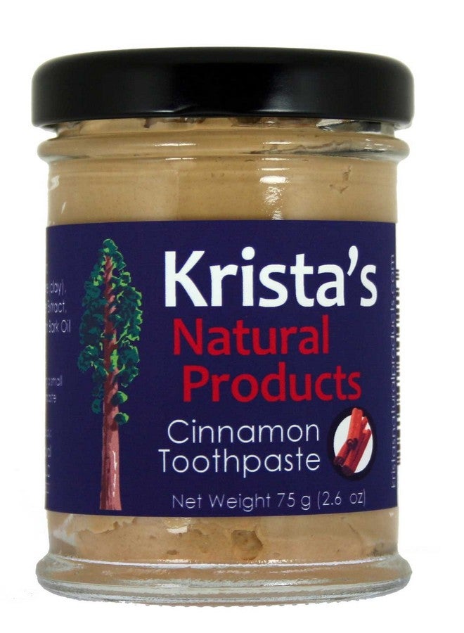 Organic Cinnamon Toothpaste Made By Krista'S Natural Products 75 G (2.6 Oz)