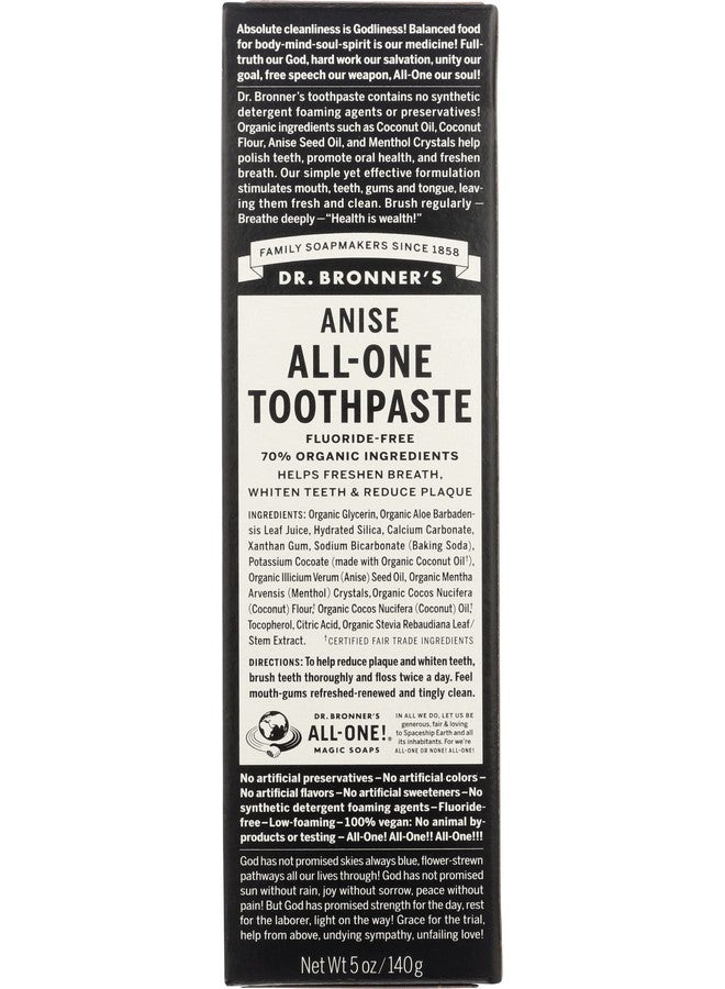 R. Bronner'S Allone Toothpaste Anise 5 Oz (Pack Of 1)