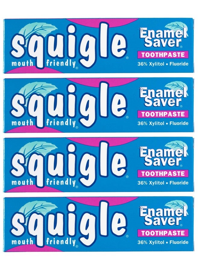 Quigle Enamel Saver Toothpaste (Canker Sore Prevention & Treatment) Prevents Cavities Perioral Dermatitis Bad Breath Chapped Lips 4 Pack