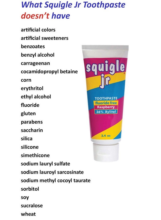 Quigle Jr Toothpaste (For Infants Toddlers) Travel Toothpaste Prevents Cavities Canker Sores Chapped Lips. Soothes Protects Dry Mouths. Stops Tooth Sensitivity No Sls 4 Pack