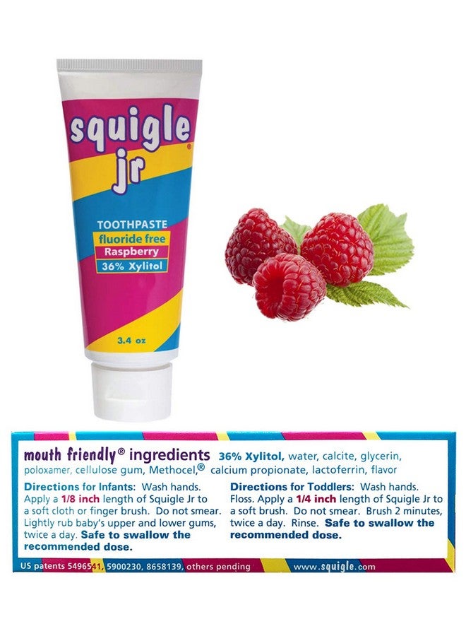 Quigle Jr Toothpaste (For Infants Toddlers) Travel Toothpaste Prevents Cavities Canker Sores Chapped Lips. Soothes Protects Dry Mouths. Stops Tooth Sensitivity No Sls 4 Pack