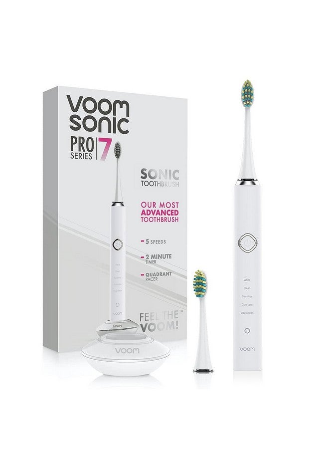 Oom Sonic Pro 7 Electric Toothbrush For Adults Sonicare Electric Toothbrush With 40000 Vpm W/ 5 Deep Clean Modes Rechargeable Toothbrushes Fast Charge 4 Hours Last 8Weeks