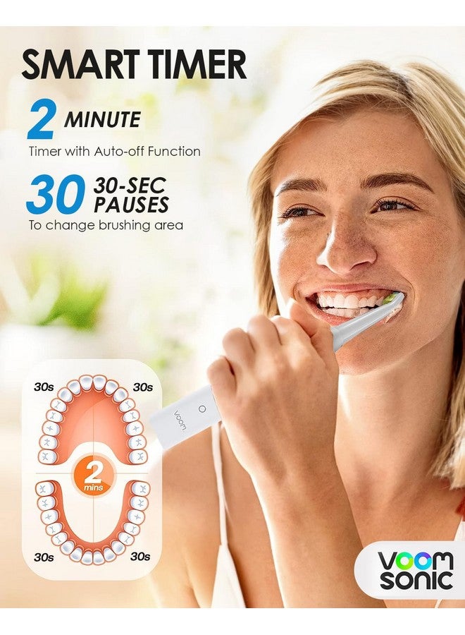 Oom Sonic Pro 7 Electric Toothbrush For Adults Sonicare Electric Toothbrush With 40000 Vpm W/ 5 Deep Clean Modes Rechargeable Toothbrushes Fast Charge 4 Hours Last 8Weeks