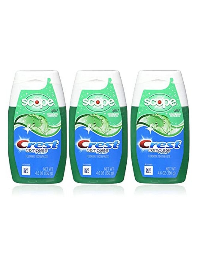 Rest Complete Whitening Plus Scope Tartar Control Toothpaste Minty Fresh Liquid Gel 4.6 Oz (130G) 3