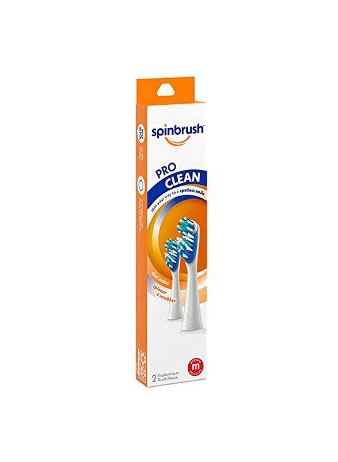 Arm & Hammer Spinbrush Proclean Replacement Brush Heads Medium 2 Ea (Pack Of 3)