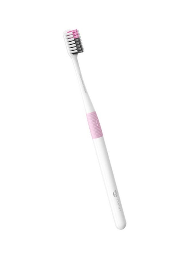 Deep Clean Massage Bass Tooth Brush White/Pink/Grey 18.5x1.71x1.13cm