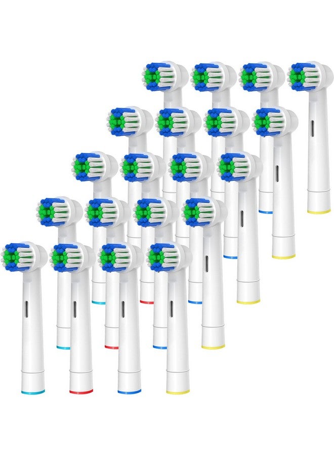 Replacement Toothbrush Heads Compatible With Oralb Braun 20 Pcs Professional Electric Toothbrush Heads Brush Heads For Oral B Replacement Heads Refill Pro 500/1000/1500/3000/3757/5000/7000/7500/8000