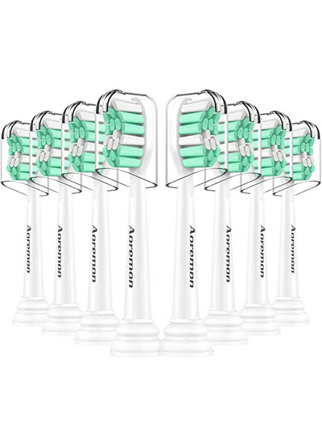 Oremon Replacement Toothbrush Heads For Philips Sonicare Replacement Brush Heads Compatible With Sonicare Hx9023/65 And Other Sonicare Snapon Electric Toothbrush (White)