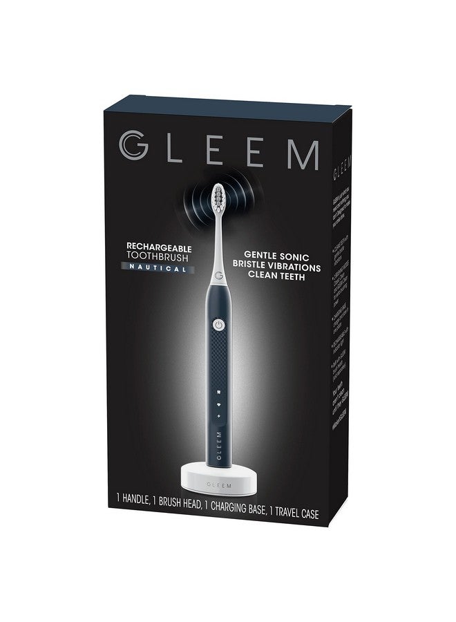 Leem Rechargeable Electric Toothbrush Nautical Blue