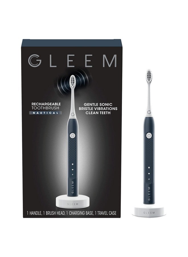 Leem Rechargeable Electric Toothbrush Nautical Blue