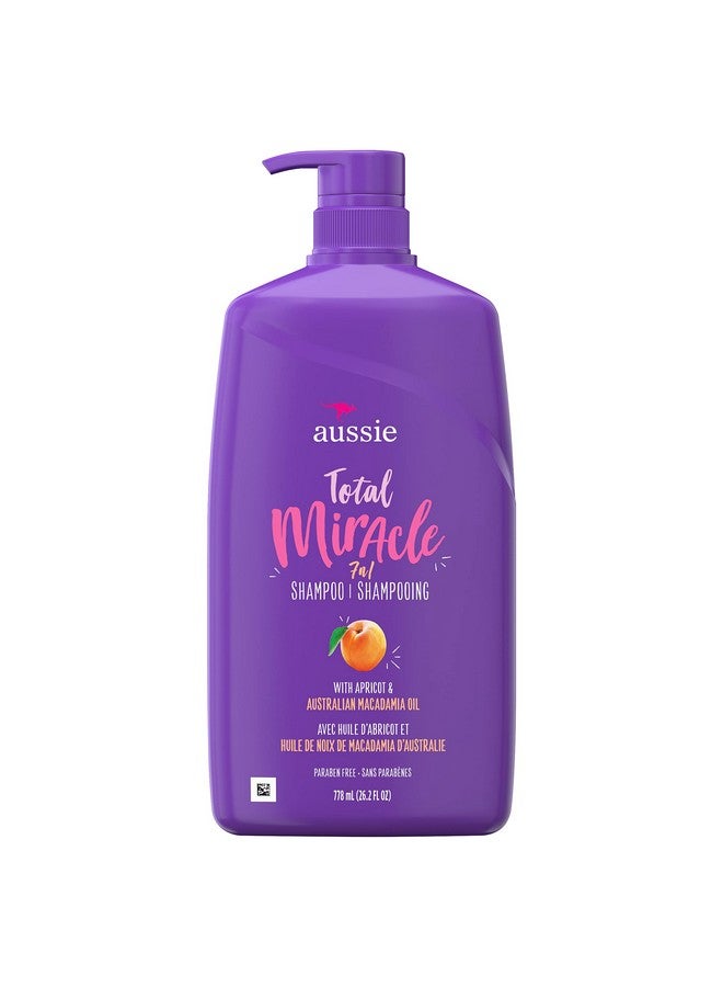 Ussie Total Miracle With Apricot & Macadamia Oil Paraben Free Shampoo 26.2 Fl Oz Pack Of 4