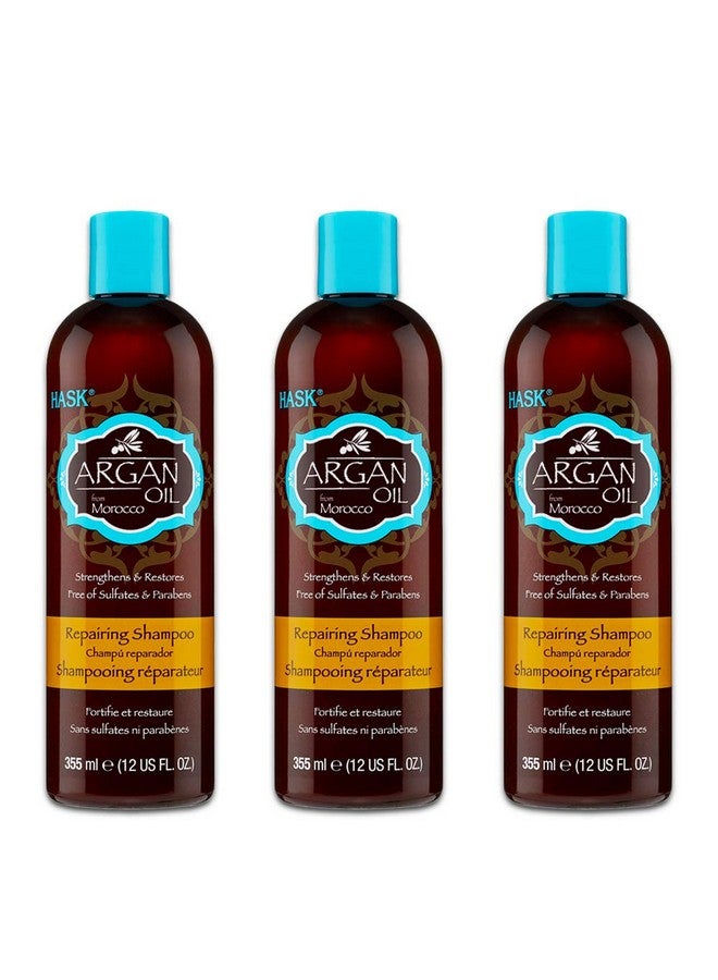 Ask Shampoo Argan Oil Repairing 12 Ounce (354Ml) (3 Pack)