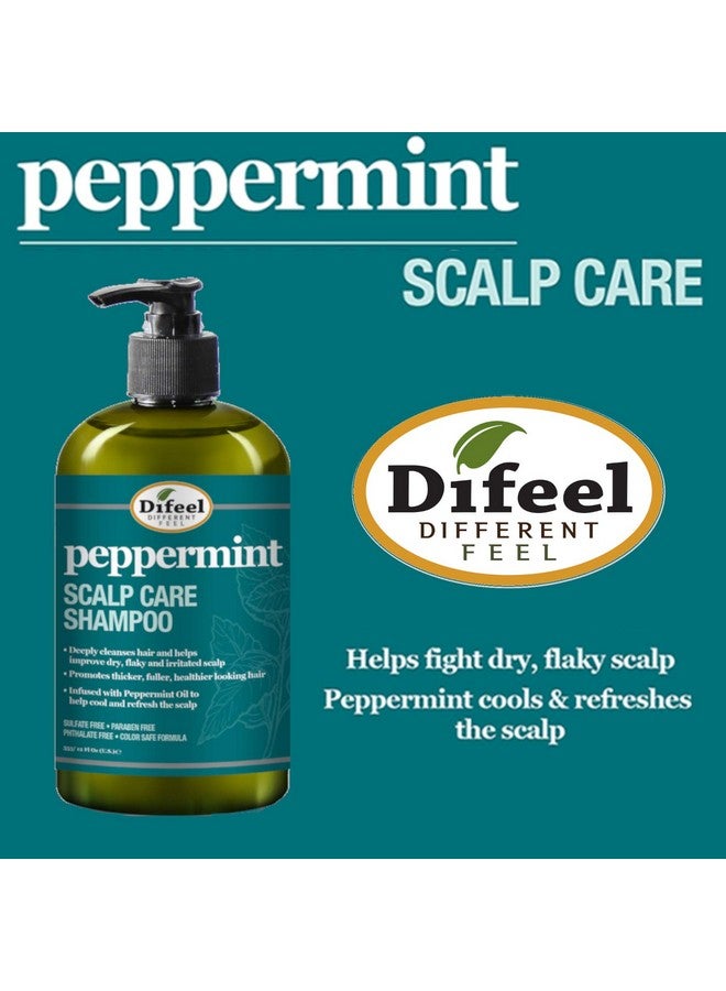 Ifeel Peppermint Scalp Care Shampoo 12 Oz. Sulfate Free Shampoo Made With Natural Ingredients