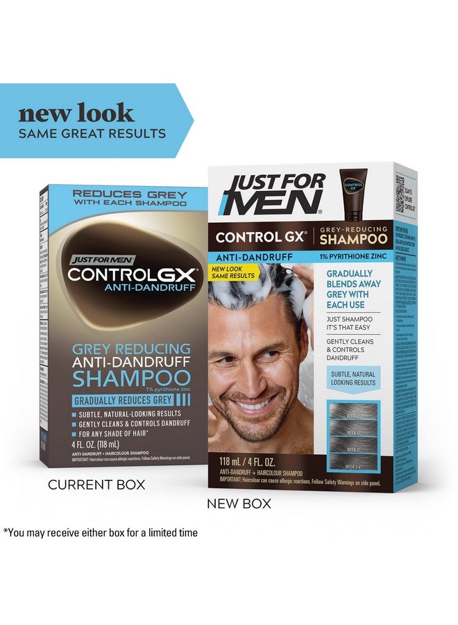 Ust For Men Control Gx Grey Reducing Antidandruff Shampoo Gradual Hair Color Controls Dandruff With Zinc Treatment 4 Fl Oz Pack Of 1 (Packaging May Vary)