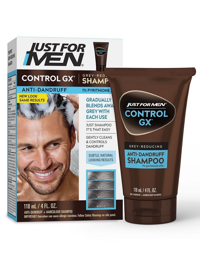 Ust For Men Control Gx Grey Reducing Antidandruff Shampoo Gradual Hair Color Controls Dandruff With Zinc Treatment 4 Fl Oz Pack Of 1 (Packaging May Vary)