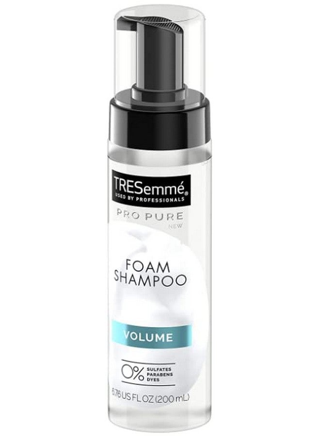 Tresemme Pro Pure Volume Foam Shampoo Paraben Free Dyes Free 6.76 Oz (200 Ml) 1 Count