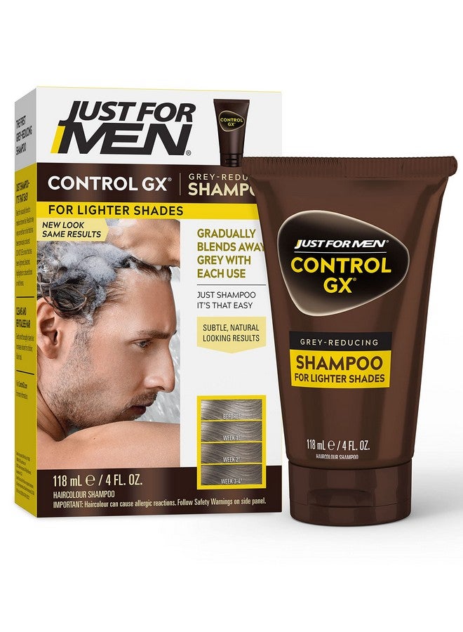 Ust For Men Control Gx Grey Reducing Shampoo For Lighter Shades Of Hair Blonde To Medium Brown Gradual Hair Color 4 Fl Oz Pack Of 1 (Packaging May Vary)