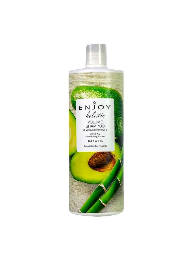 Njoy Holistic Volume Shampoo Ph 5.06.0 For All Hair Types Shampoo For Color Treated Hair Shampoo For Men And Women Curly Hair Shampoo 33 Oz.