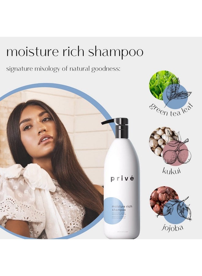 Rive Moisture Rich Shampoo Extreme Hydration Infused With Shea Butter Great For All Hair Types Color Safe
