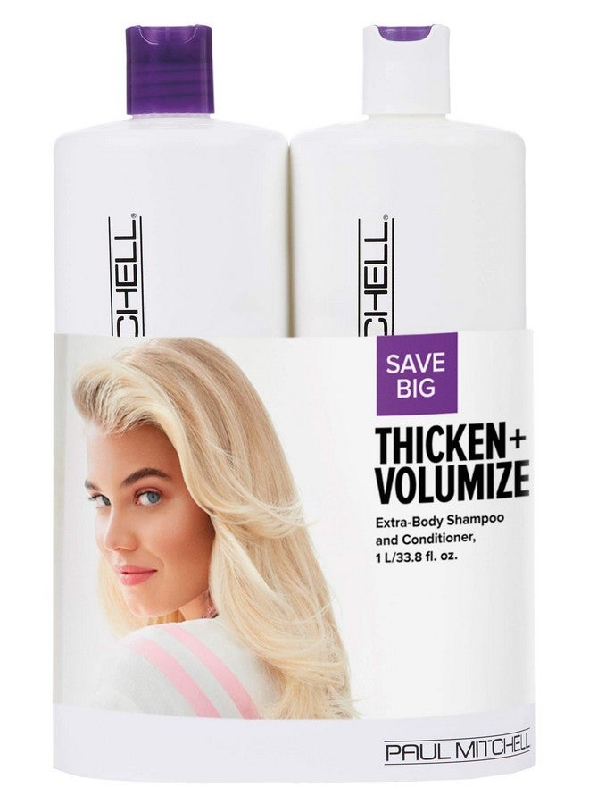 Aul Mitchell Thicken And Volumize Extra Body Liter Duo