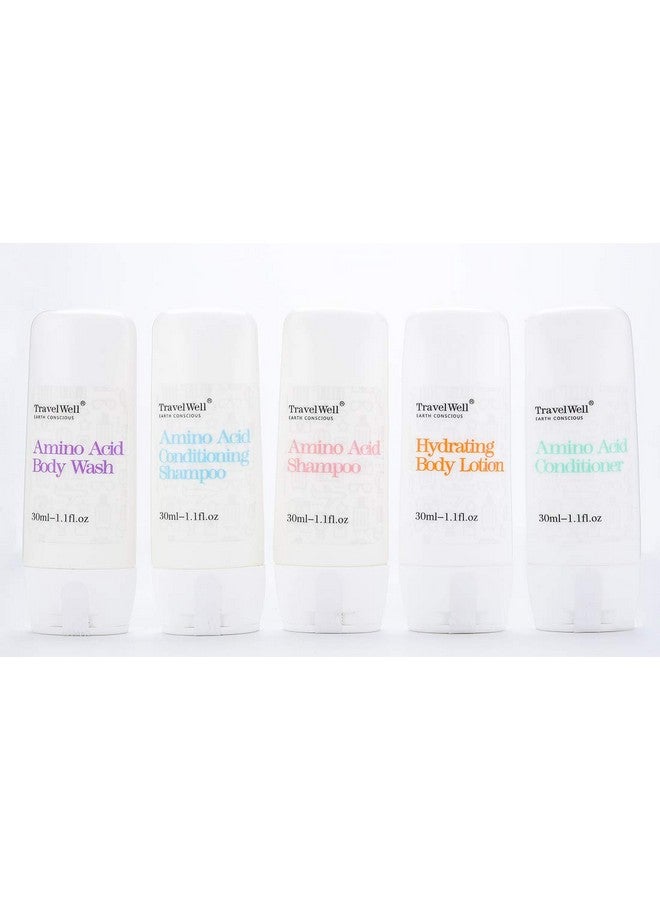 Ravelwell Hotel Amenities Toiletries Individually Wrapped 30Ml Shampoo 25 Bottles + Conditioner 25 Bottles + 28G Mini Soap Bars 25 Bars ; Travel Size Toiletries ; Hotel Toiletries Bulk Set