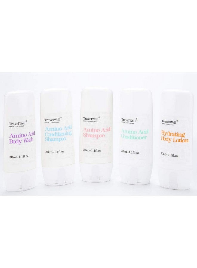 Ravelwell Hotel Amenities Toiletries Individually Wrapped 30Ml Shampoo 25 Bottles + Conditioner 25 Bottles + 28G Mini Soap Bars 25 Bars ; Travel Size Toiletries ; Hotel Toiletries Bulk Set