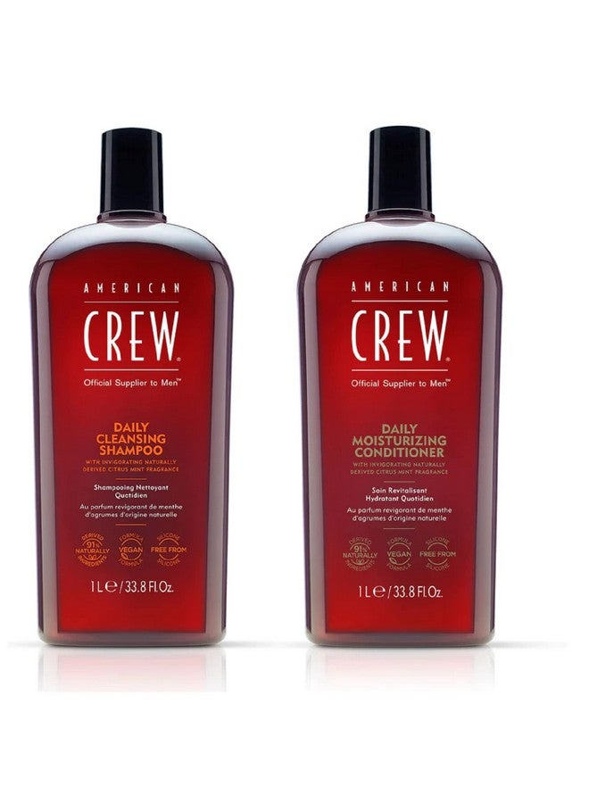Merican Crew Daily Shampoo And Conditioner 33.8 Fl. Oz.