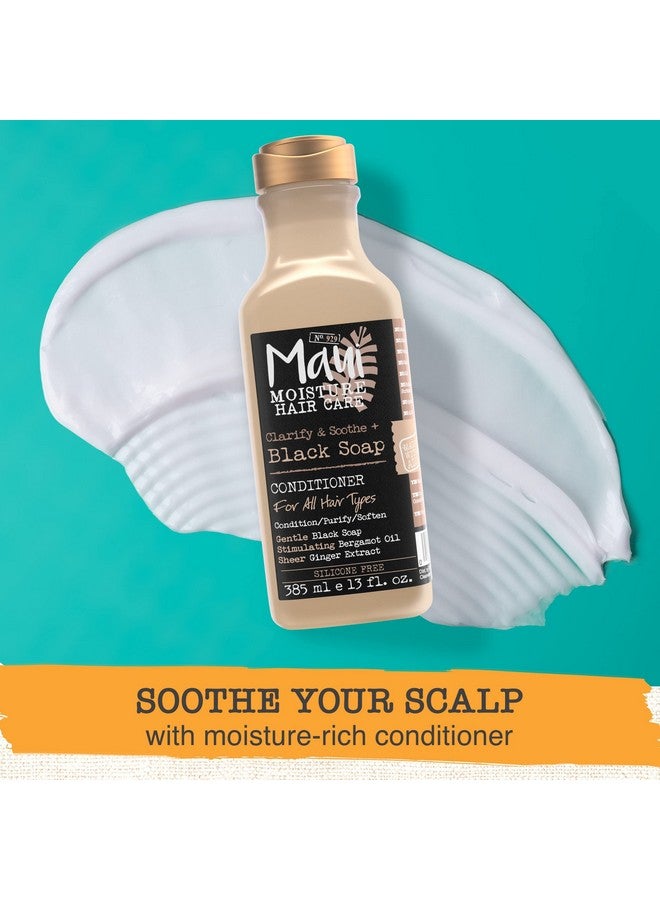 Maui Clarify & Soothe + Black Soap Conditioner Hydrating 13 Fl Oz