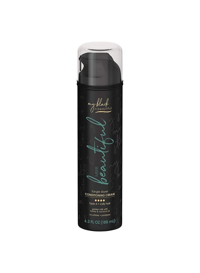 Y Black Is Beautiful Nourishing Leavein Conditioning Cream For Curly And Coily Hair With Coconut Oil Honey And Tumeric 6.3 Fl Oz