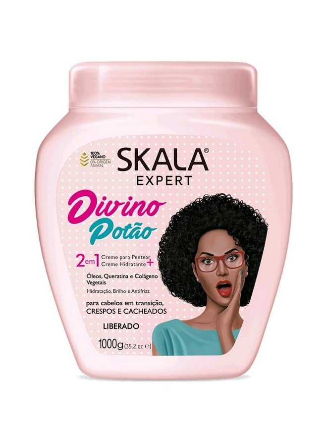 Kala Expert Creme De Tratamento 2 Em1 Crespo Divino 1 Kg (Divine Curls 2 In 1 Treatment Cream Net 33.81 Oz)