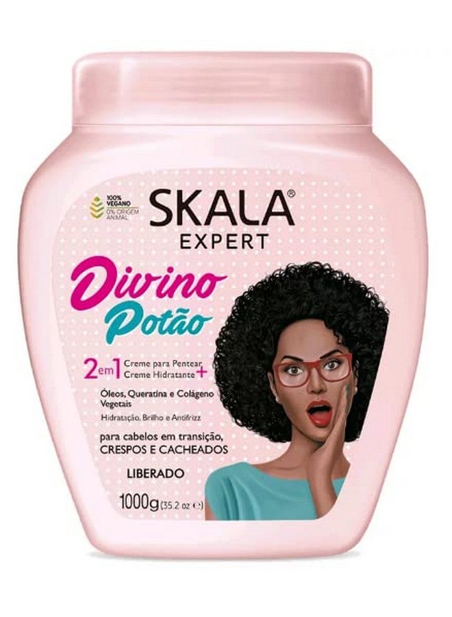 Kala Expert Creme De Tratamento 2 Em1 Crespo Divino 1 Kg (Divine Curls 2 In 1 Treatment Cream Net 33.81 Oz)